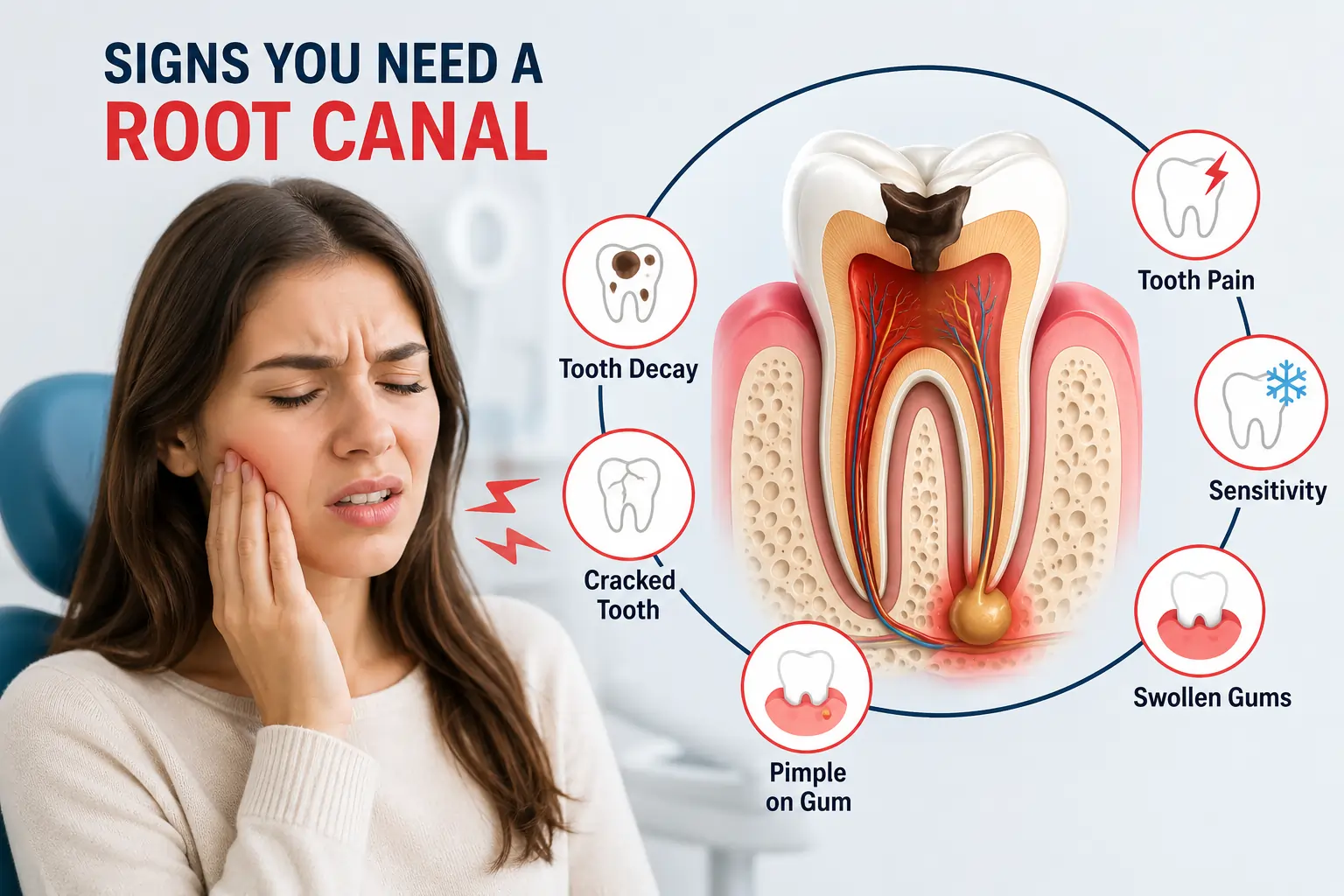 Signs You Need a Root Canal, how do you know if you need a root canal, symptoms of needing a root canal, can you need a root canal without pain, What happens if you don't get a root canal